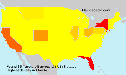 Surname Tucciarelli in USA Surname Tucciarelli in USA