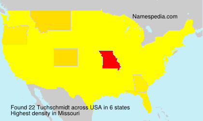 Surname Tuchschmidt in USA Surname Tuchschmidt in USA