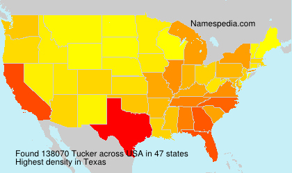 Surname Tucker in USA Surname Tucker in USA