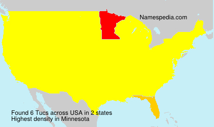 Surname Tucs in USA