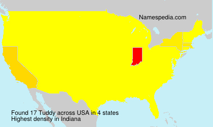 Surname Tuddy in USA Surname Tuddy in USA