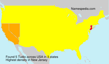 Surname Tudio in USA Surname Tudio in USA