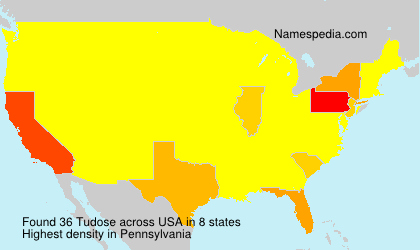 Surname Tudose in USA Surname Tudose in USA