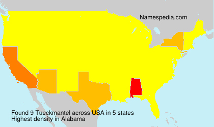 Surname Tueckmantel in USA Surname Tueckmantel in USA