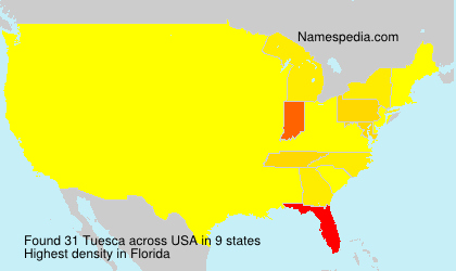 Surname Tuesca in USA Surname Tuesca in USA