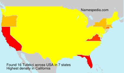 Surname Tufekci in USA Surname Tufekci in USA