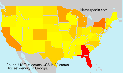 Surname Tuff in USA Surname Tuff in USA