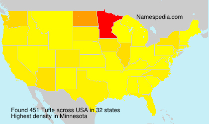 Surname Tufte in USA