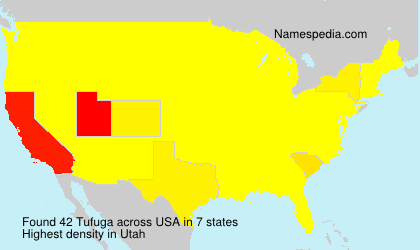 Surname Tufuga in USA Surname Tufuga in USA