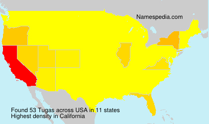 Surname Tugas in USA Surname Tugas in USA