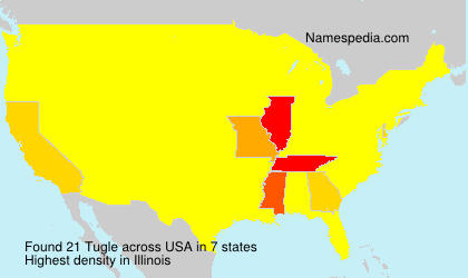 Surname Tugle in USA Surname Tugle in USA