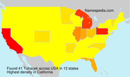 Surname Tuhacek in USA Surname Tuhacek in USA