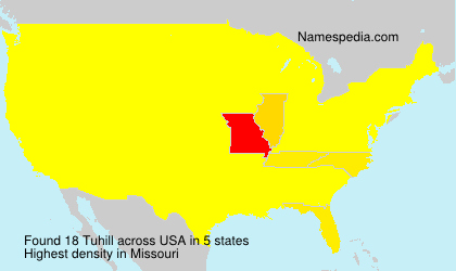 Surname Tuhill in USA Surname Tuhill in USA