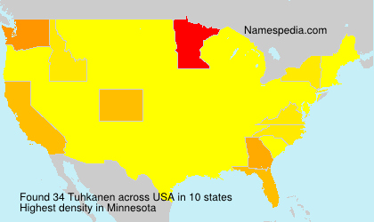 Surname Tuhkanen in USA Surname Tuhkanen in USA
