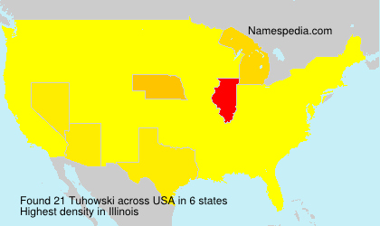 Surname Tuhowski in USA Surname Tuhowski in USA