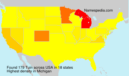 Surname Tuin in USA Surname Tuin in USA