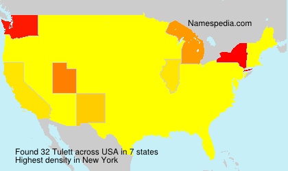 Surname Tulett in USA Surname Tulett in USA