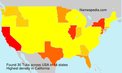 Surname Tulia in USA Surname Tulia in USA
