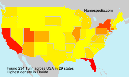 Surname Tulin in USA Surname Tulin in USA