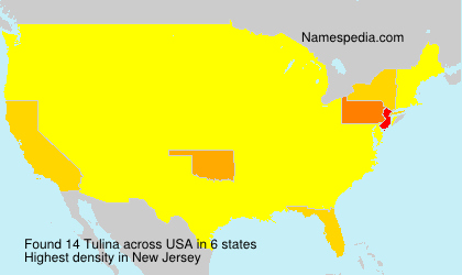 Surname Tulina in USA Surname Tulina in USA