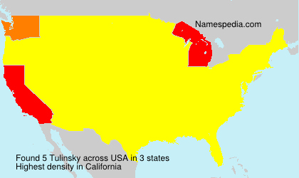 Surname Tulinsky in USA Surname Tulinsky in USA