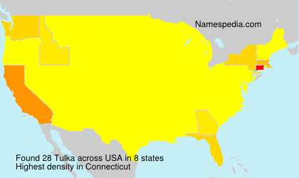 Surname Tulka in USA Surname Tulka in USA