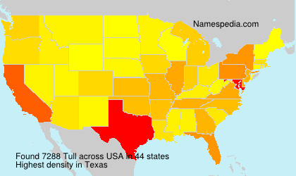 Surname Tull in USA Surname Tull in USA