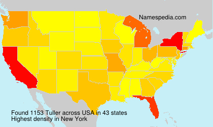 Surname Tuller in USA Surname Tuller in USA