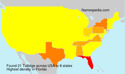 Surname Tullidge in USA Surname Tullidge in USA