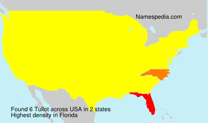 Surname Tullot in USA Surname Tullot in USA