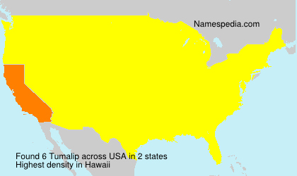 Surname Tumalip in USA Surname Tumalip in USA