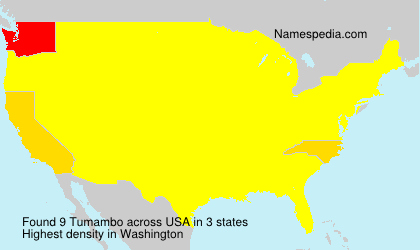 Surname Tumambo in USA Surname Tumambo in USA