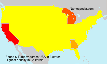 Surname Tumbev in USA Surname Tumbev in USA