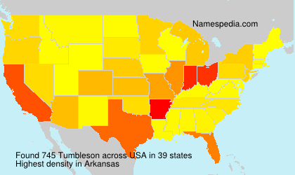 Surname Tumbleson in USA Surname Tumbleson in USA