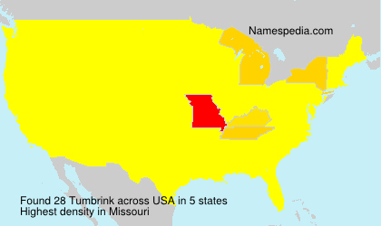 Surname Tumbrink in USA Surname Tumbrink in USA