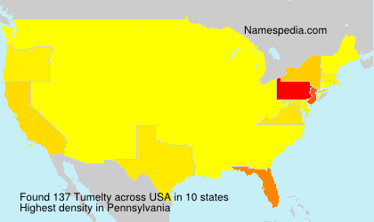 Surname Tumelty in USA Surname Tumelty in USA