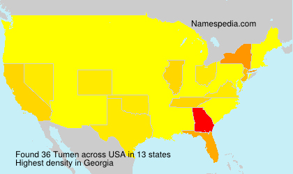 Surname Tumen in USA Surname Tumen in USA