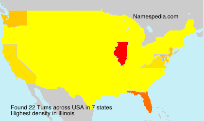 Surname Tums in USA Surname Tums in USA