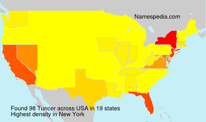 Surname Tuncer in USA Surname Tuncer in USA