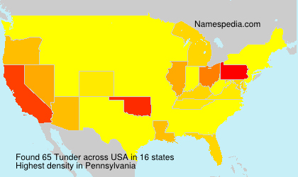 Surname Tunder in USA Surname Tunder in USA