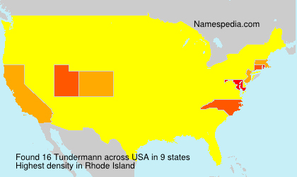 Surname Tundermann in USA Surname Tundermann in USA