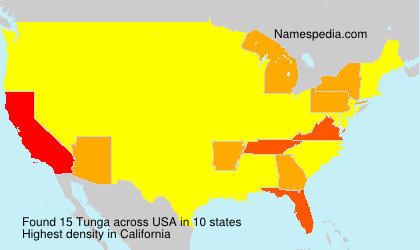Surname Tunga in USA Surname Tunga in USA