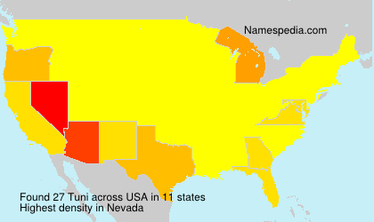 Surname Tuni in USA Surname Tuni in USA