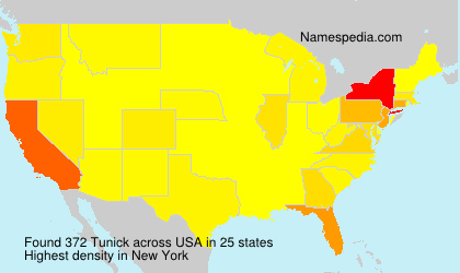 Surname Tunick in USA Surname Tunick in USA