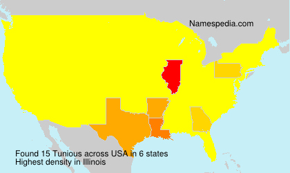 Surname Tunious in USA Surname Tunious in USA