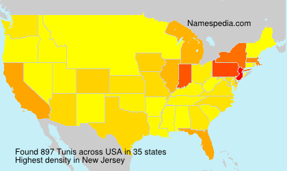 Surname Tunis in USA Surname Tunis in USA