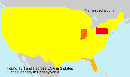 Surname Tunitis in USA Surname Tunitis in USA