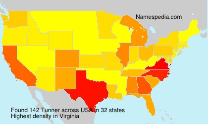 Surname Tunner in USA Surname Tunner in USA