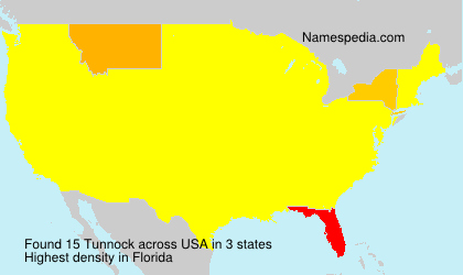 Surname Tunnock in USA Surname Tunnock in USA