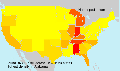 Surname Tunstill in USA Surname Tunstill in USA